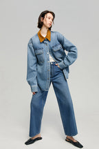 The Cityer Crop Wide Jeans HJ009