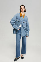 The Cityer Crop Wide Jeans HJ009