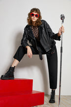 Queens Of Noise High Rise Barrel Jeans HJ026 [FINAL SALE]