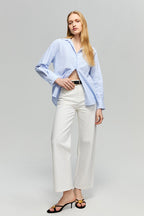 The Cityer Crop Wide Jeans HJ009