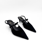 Connie Slingback Suede Heels