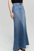 Ocean Wave Denim Skirt HJ821