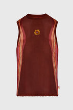 7eventies Crochet Knit Sleeveless Vest