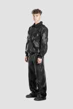 Faux Fur Vegan Leather Camouflage Jacket