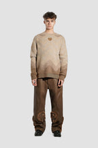 Mohair Knit Crewneck Sweater