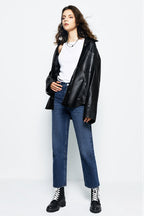 Manhattan High Rise Straight Ankle Jeans HJ160