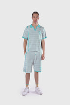 Racket Club Buttonless Crochet Polo