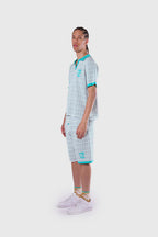 Racket Club Buttonless Crochet Polo