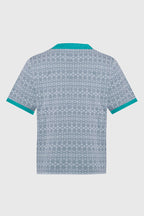 Racket Club Buttonless Crochet Polo