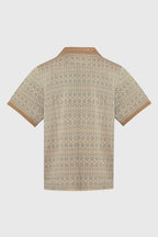 Racket Club Buttonless Crochet Polo