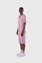 Racket Club Buttonless Crochet Polo